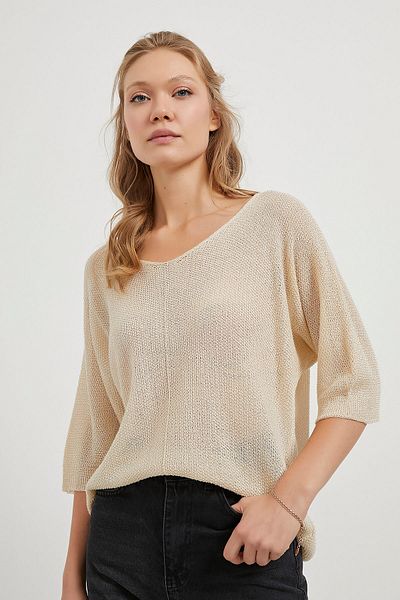 Arma Life ARMALIFE 2927 BAT SLEEVE ΚΡΕΜΑΣΜΕΝΟ ΠΛΕΚΤΟ ΓΥΝΑΙΚΕΙΑ ΜΠΛΟΥΖΑ