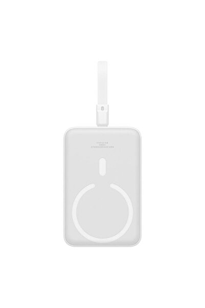 Baseus Mini Powerbank Magnetic Baseus, 10000mAh, USB-C, 20W, MagSafe, White