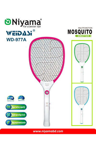 weidasi مضرب البعوض الكهربائي WD-977A