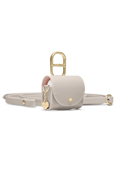 Stef's Cat Husa pentru AirPods 4, Y49, Piele ecologica, Dark Beige