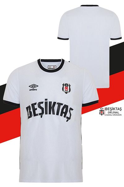 Beşiktaş Original Licensed Nostalgia White Children's Jersey Bjk Eagle Printed Gift Wooden Box
