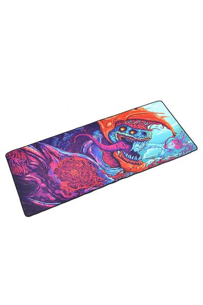 eR D L Professional mouse pad for gamers with dragon, monster, colorful 80x30cm. eR D L