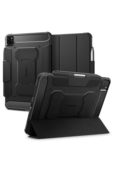 Spigen Case for iPad Pro 11 (2024) - Rugged Armor Pro, Black