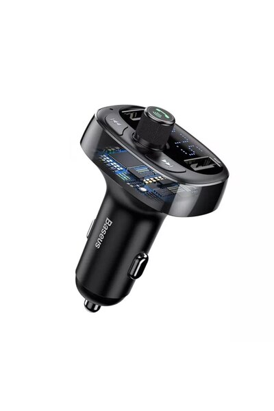 Baseus Car Charger with FM Modulator, 2x USB, TF Card, MP3 - Baseus, U35