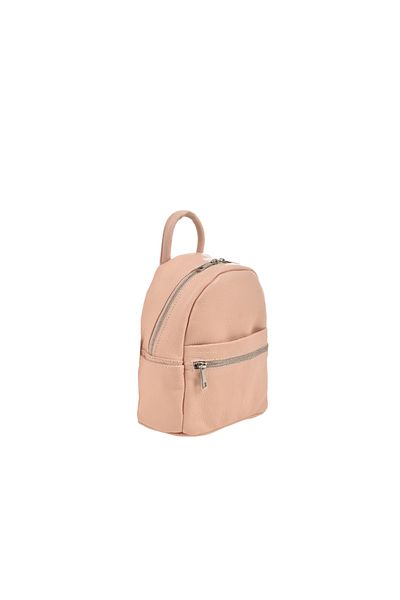Generic Women's backpack made of genuine leather BG18811, Rosa