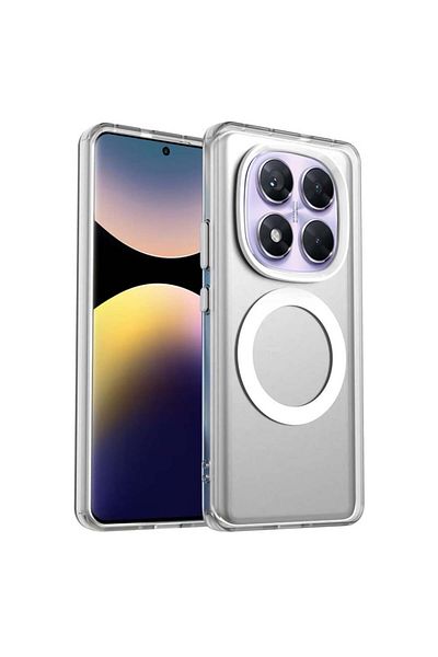 SKYDDAR INNOVATION Husă pentru Xiaomi Redmi Note 14 Pro 4G, CandyCase, Magsafe, set autocolante, Alb