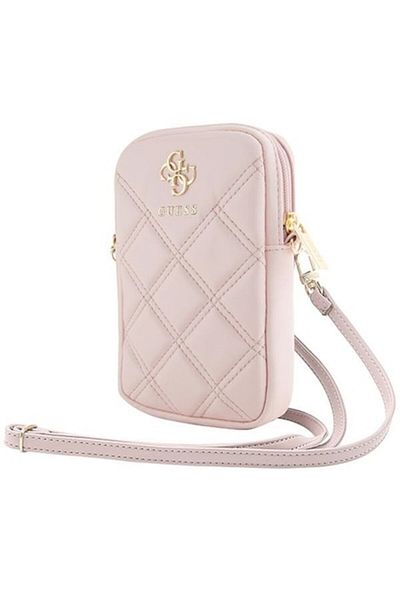 SOL Gentuta Dama cu Fermoar pentru Telefon, B37, Piele ecologica, Pink