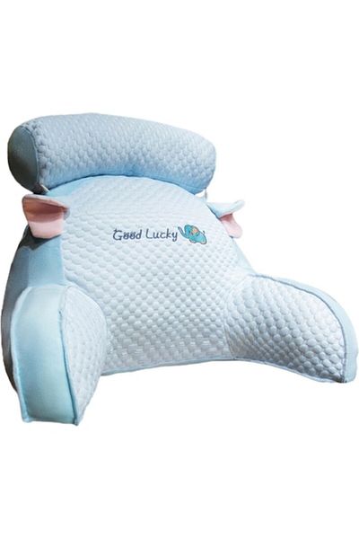 Flo Multifunctional Pillow, Backrest for Bed, Lumbar Support, Medium Size, 60 x 40 cm, Plush, Elephant D