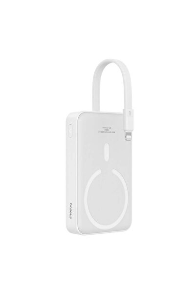 Baseus Mini Powerbank Magnetic Baseus, 10000mAh, USB-C, 20W, MagSafe, White