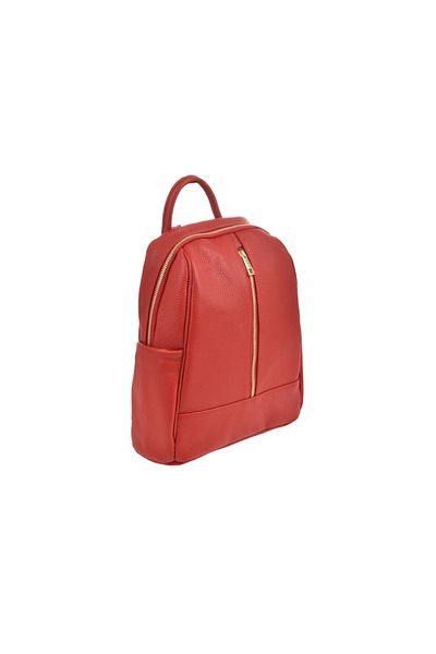 Generic Women's genuine leather backpack BG18828, Rosso