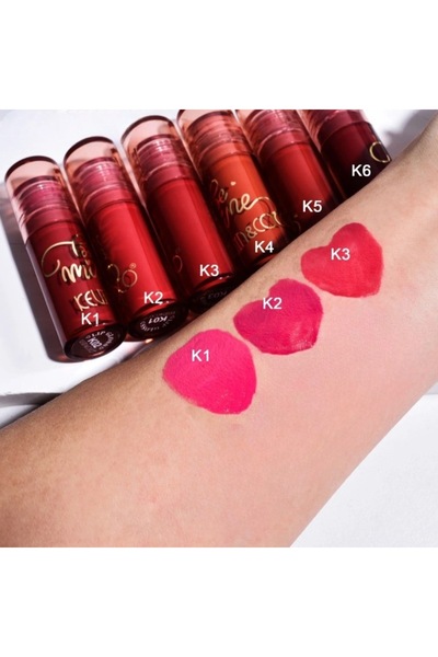 Kevin Set Rujuri de Buze Mate, FLO & COCO, Be Mine 3 Culori, Lip-Gloss, Roz