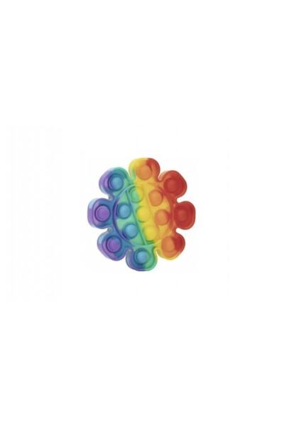 Royal Jucărie antistres din silicon, Pop It Now and Flip It, Floare, Multicolor, Model 2