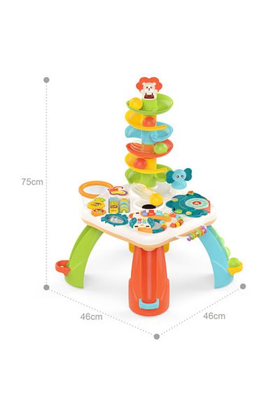 İSP Masuta interactiva bebelusi 10 in 1, "LikeSmart Active Table", cu sunete, Cos de Baschet, Jucari