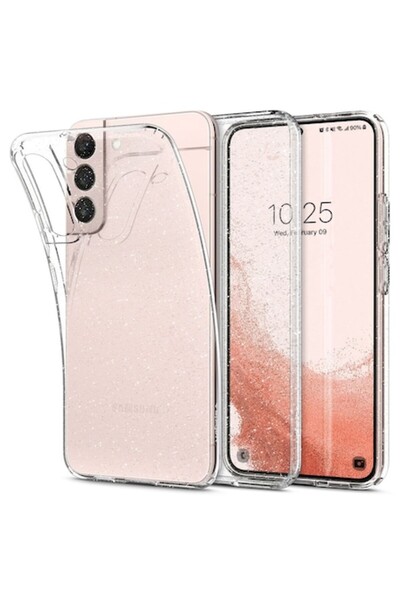 Bibilel Case for Samsung Galaxy S22 5G, Polyurethane, Crystal Quartz