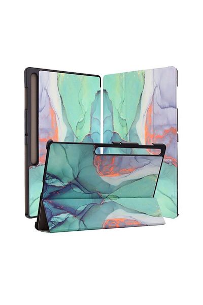 SOL Protective Case for Samsung Galaxy Tab S8 Ultra/S9 Ultra - Safe, Nanotextile, Lucky Green