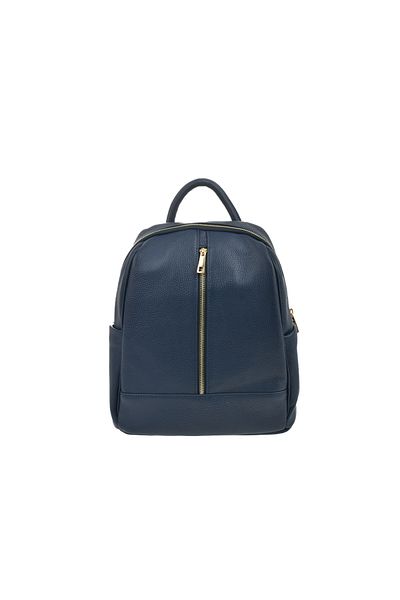 Generic Women's genuine leather backpack BG18825, Blu