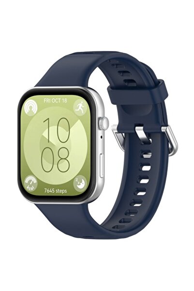 SOL Curea de ceas pentru Huawei Watch Fit 3, Protect, Y37, silicon, albastru ...