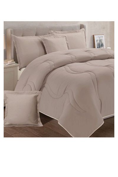 smart home Double-sided comforter set, 6-piece bedspread set, 100% microfiber filling bedspread, 230x250cm