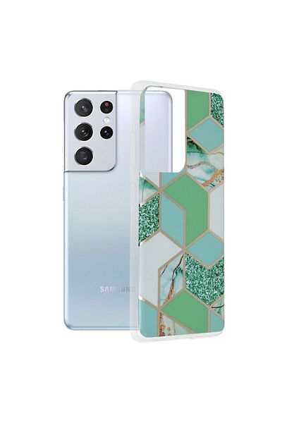 SOL High Protection Case for Samsung Galaxy S21 Ultra 5G, Safe, T37, Thermoresistant Plastic, Green