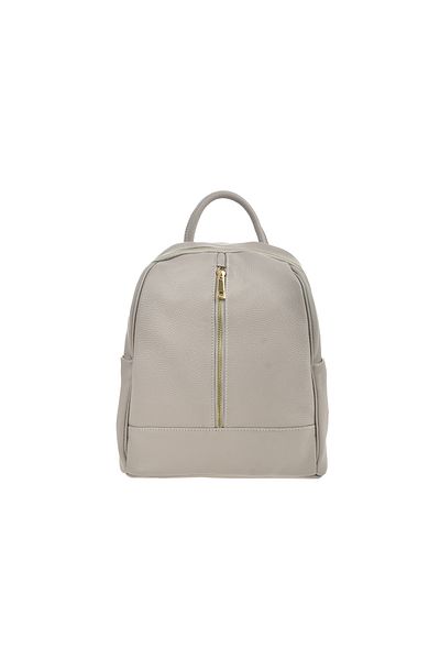 Generic Women's genuine leather backpack BG18827, Grigio
