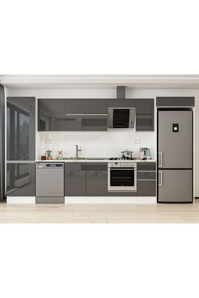 Alvinka 390X222 Cm High Gloss Mutfak Dolabı Mbb-E90B60S40-2