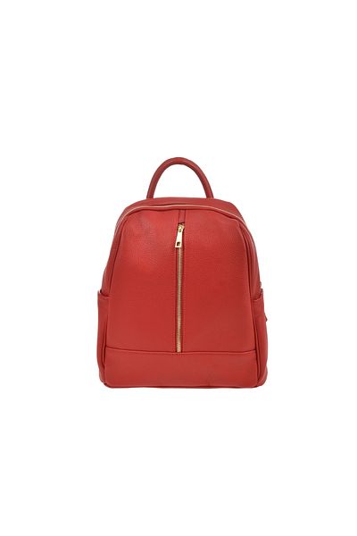 Generic Women's genuine leather backpack BG18828, Rosso