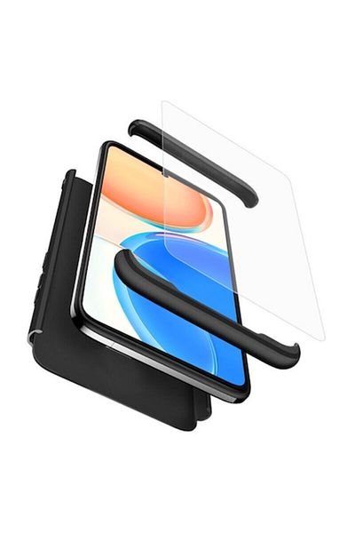 SOL Protective Case for Huawei Honor X8 + Screen Protector, Protection, Y89, Plastic, Intense Dark