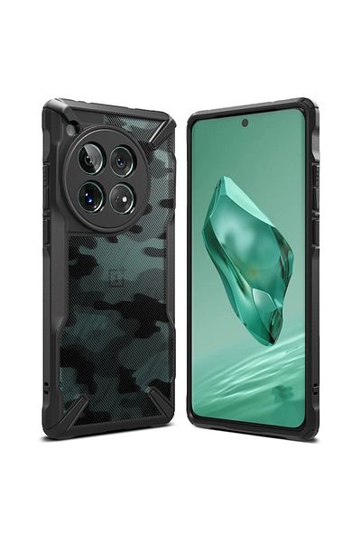 SOL High Protection Case for OnePlus 12, Protection, T47, Hard Plastic, Camo Intense Dark