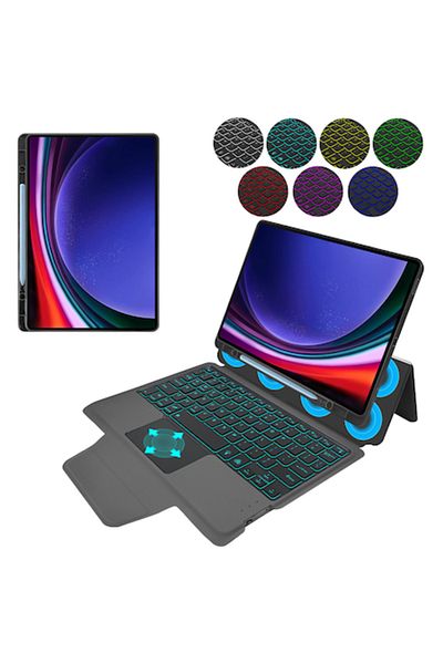 Techsuit Protective Case with Keyboard for Samsung Galaxy Tab S9 Plus/S10 Plus, Axio Protect, S34, Lexgard, D