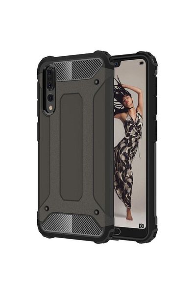 SOL Husa Cu Grad Ridicat de Protectie pentru Huawei P20 Pro, Urban Sol, I10, Hard Plastic, Intense Dark