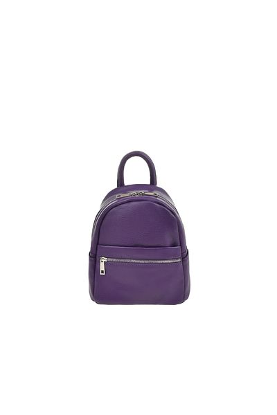 Generic Women's genuine leather backpack BG18816, Purple