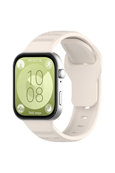 SOL Curea de ceas pentru Huawei Watch Fit 3, SOL, Y33, silicon, bej