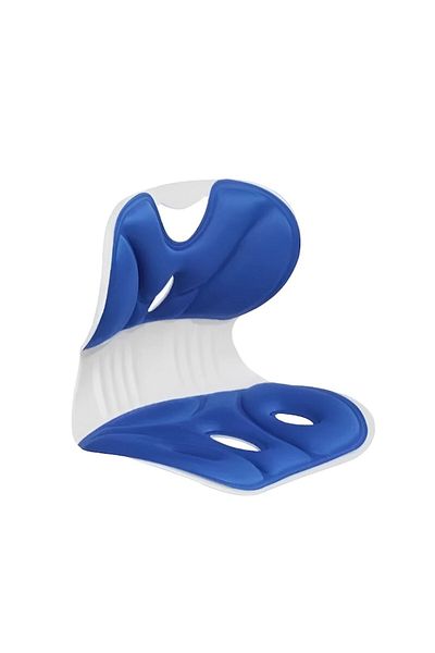 Flo Support for Chair, Posture Correction, Portable, Ergonomic, Pain Relief, Breathable, Size S, Blue