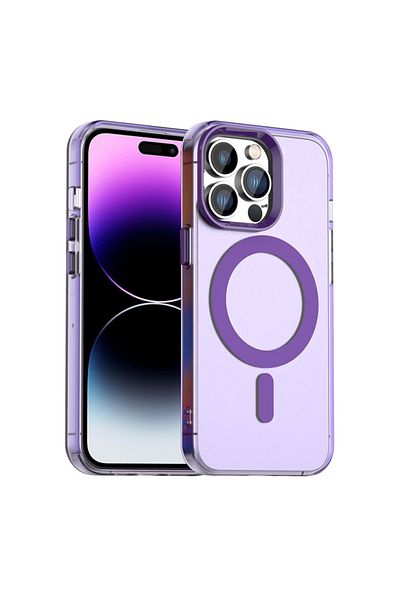 SKYDDAR INNOVATION Case for iPhone 14 Pro Max, CandyCase, Magsafe, sticker set, Purple