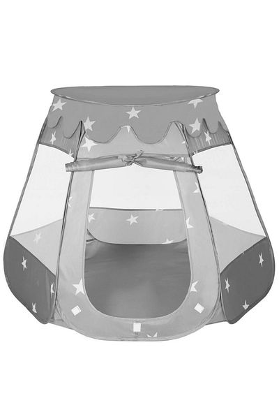 SERSIMO Playpen for children or babies, textile material, gray, 95x70cm