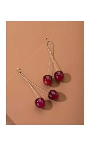 Inovius - Long Cherry Earrings