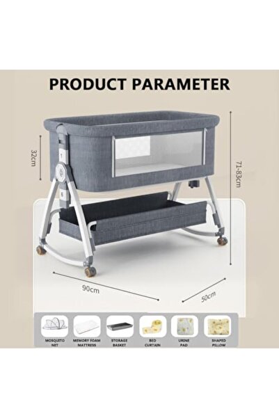 SHEWOW Multi-functional Baby Crib - All-in-One Sleeping Solution with Convertible Design