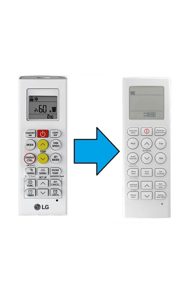 LG İnverter Klima Kumandası-Resimde Sağdaki Gönderilir