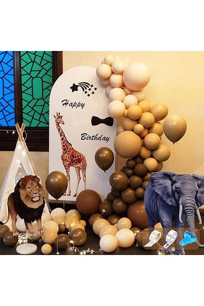 AODIGEGE Party Balloon Set, Latex, Multicolor, 127 Pieces