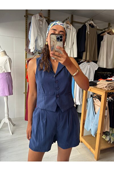 Butik Yelekli şortlu takım
