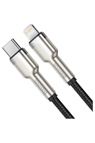 dalip Cablu USB-C la Lightning Baseus Cafule Series Metal, Negru