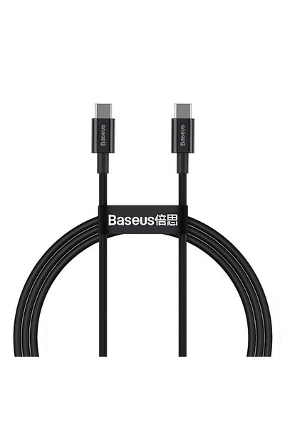 Baseus Superior Fast Charging USB Type-C to USB Type-C 100W Cable 1m Black