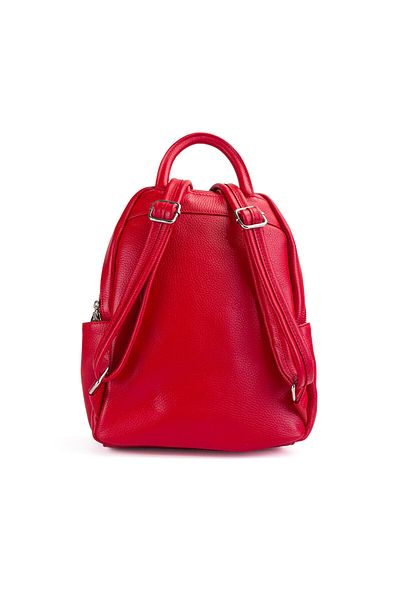 Posete Fagaras Timeea Leather Backpack - Red, Genuine Leather Backpack, Backpack, Genuine Leather, Leather Backpack