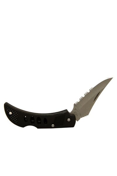 dalip Mini briceag pliabil, 6cm lungime, lama cu 2 taisuri, Negru