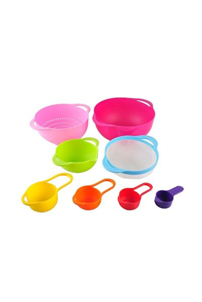 dalip Set de boluri și instrumente de măsurat pentru bucătărie, 8 piese, dife...