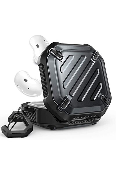 Supcase Husa pentru Samsung Galaxy Buds 2 Pro/2/Live/Pro, Unicorn Beetle Pro, M659, Negru