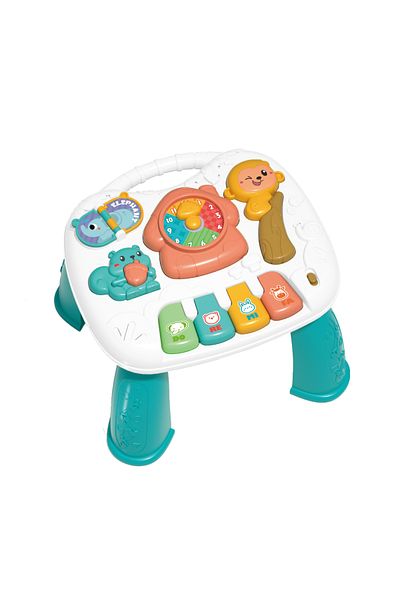 İSP Masuta interactiva bebelusi 5 in 1, LikeSmart BBY Learning Table, cu lumini si sunete, Diverse A