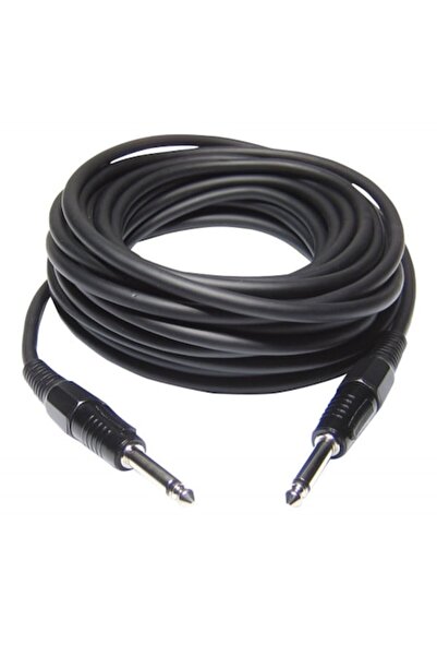 dalip Cablu audio Jack 6.3 mm mascul la Jack 6.3 mm mascul, 10 m, negru