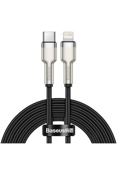 dalip Cablu Type-C la Lightning Baseus Cafule Series Metal, Black