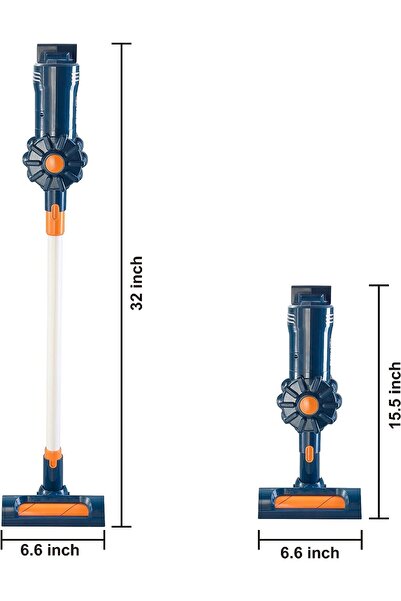 İSP Aspirator Vertical Interactiv si Educativ pentru Copii, "LikeSmart Vacuum Cleaner", 3 Varfuri Aspira